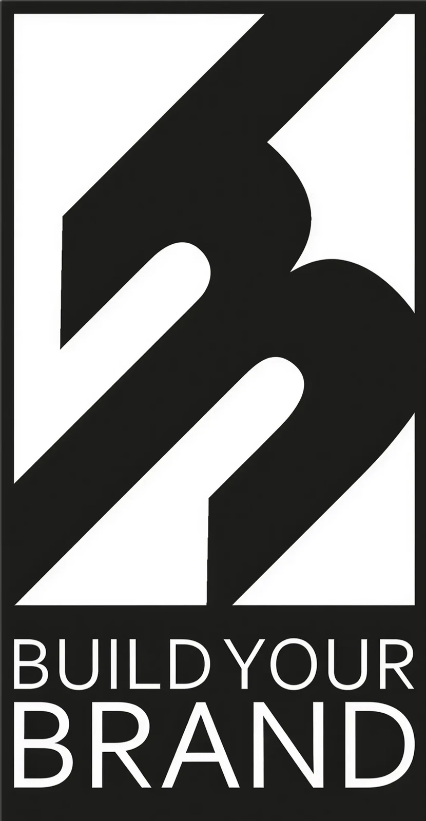 Build Your Brand Logo in Schwarz und Weiß